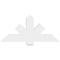 Ekena Millwork Kennewick Architectural Grade PVC Gable Bracket, 48"W x 22"H x 4"D x 6"F, 11/12 Pitch GBP048X22X0406KEN00 - alternate 2